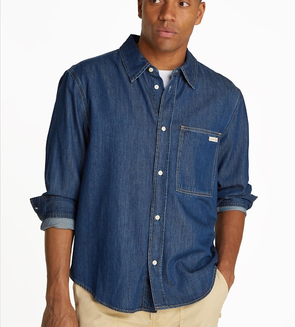 Calvin Klein Jeans - Donkerblauw Rinse jeanshemd