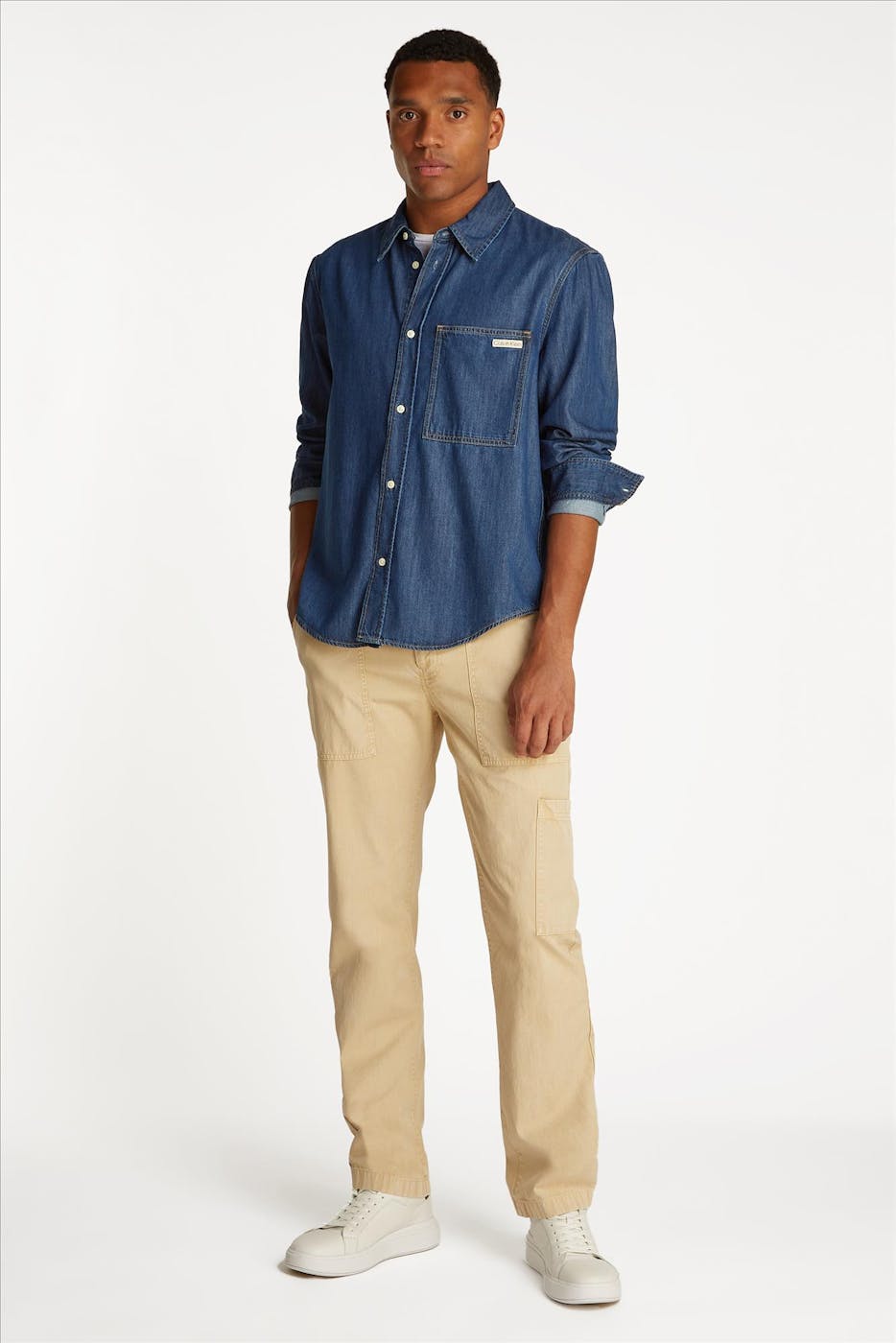 Calvin Klein Jeans - Donkerblauw Rinse jeanshemd