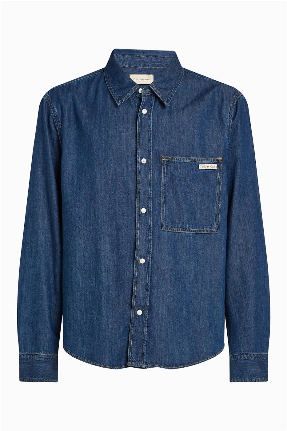 Calvin Klein Jeans - Donkerblauw Rinse jeanshemd