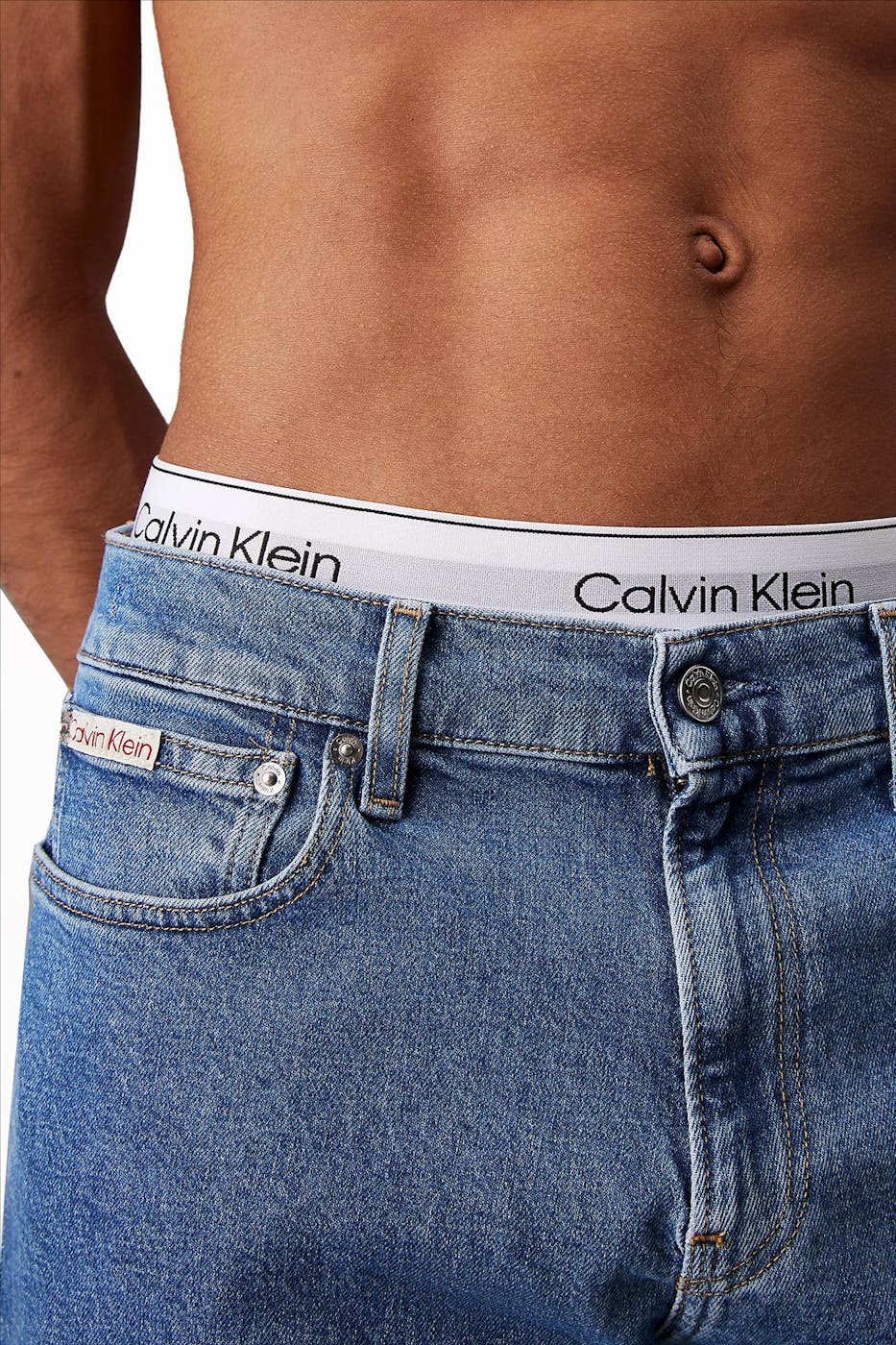 Calvin Klein Jeans - Blauwe Standard Straight jeans