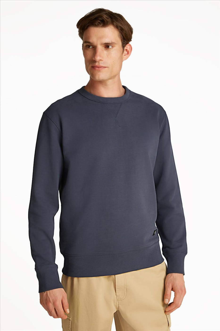 Calvin Klein Jeans - Donkergrijze Label sweater