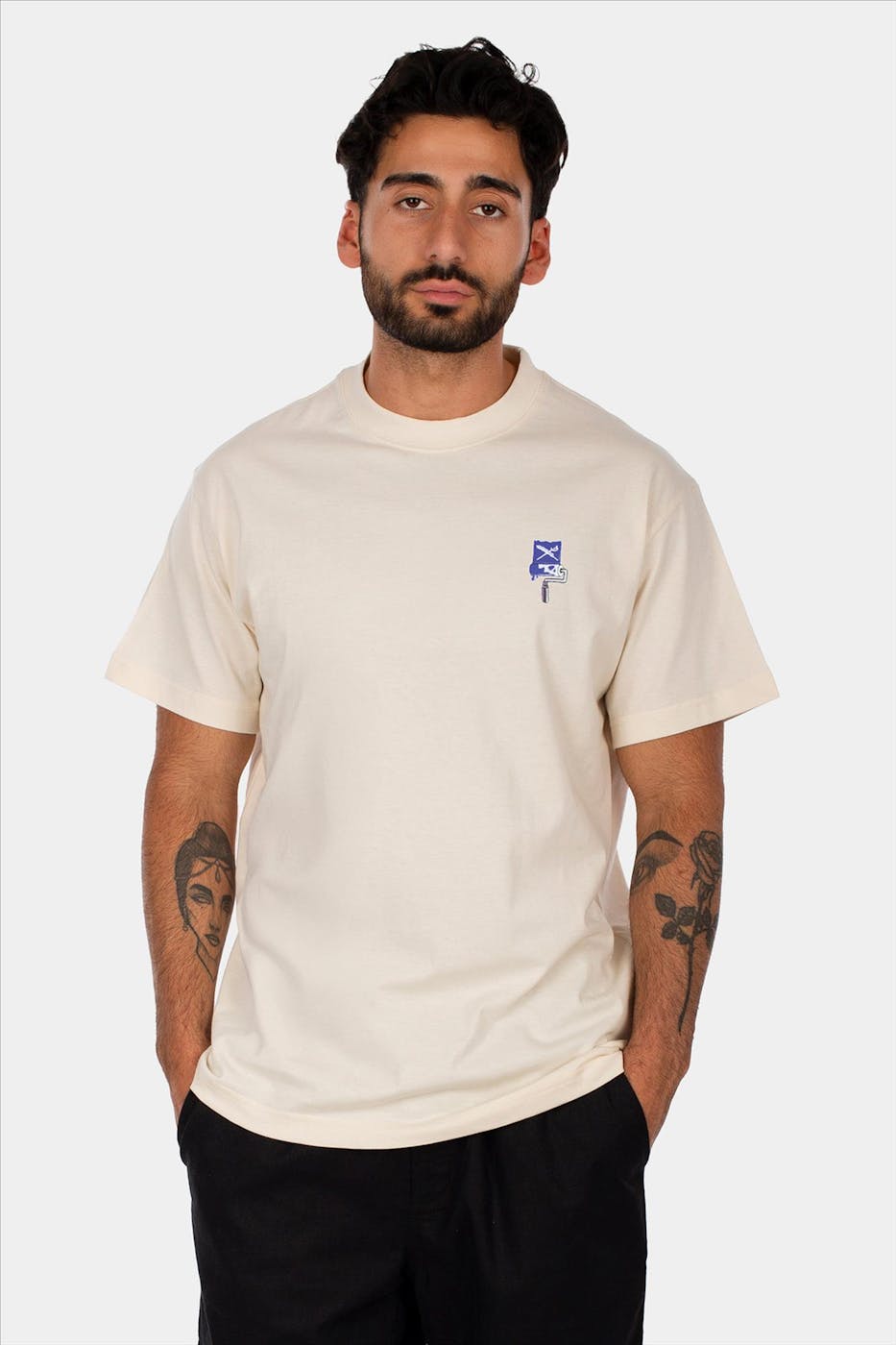 Iriedaily - Ecru Flag Roller T-shirt