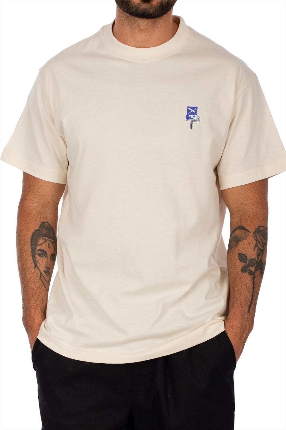 Iriedaily - Ecru Flag Roller T-shirt