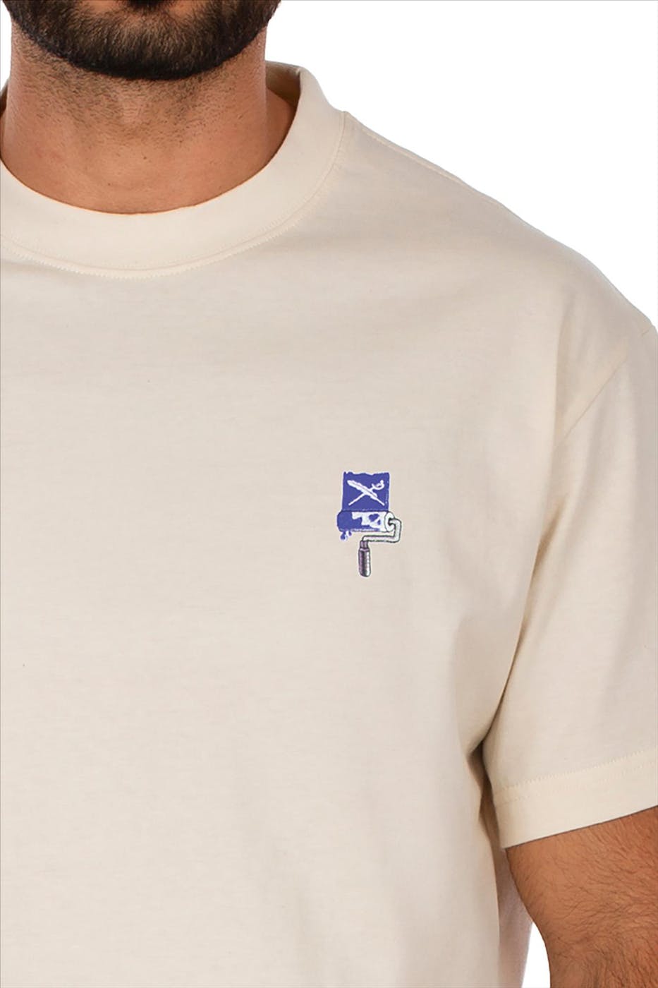 Iriedaily - Ecru Flag Roller T-shirt