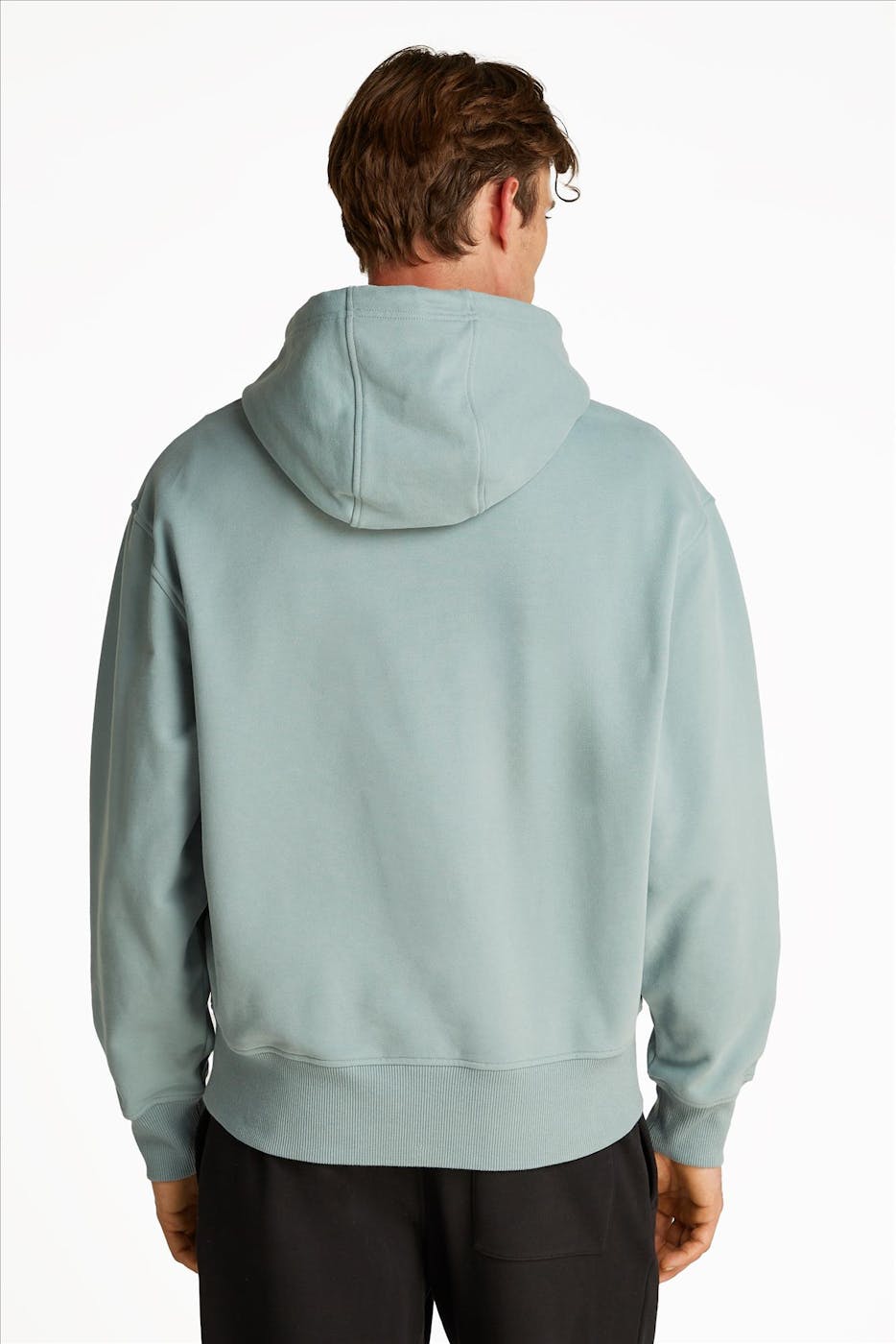 Calvin Klein Jeans - Lichtblauwe Logo hoodie