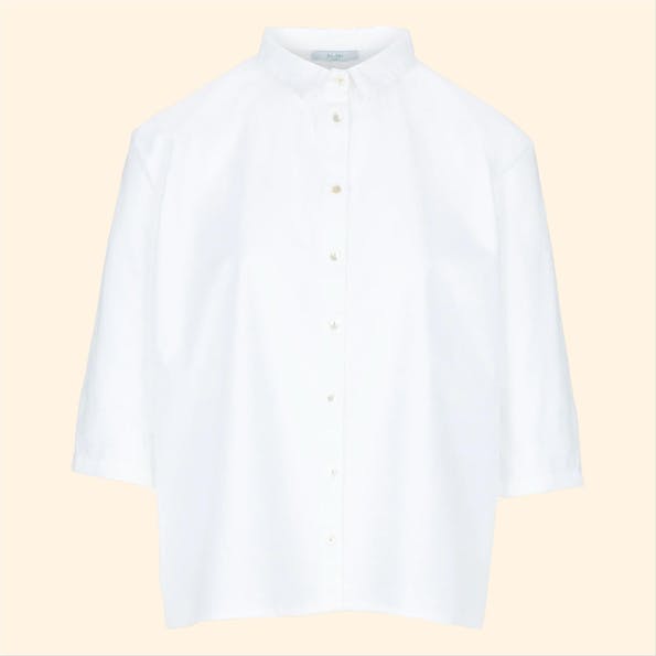 BY BAR - Witte Norel Poplin blouse