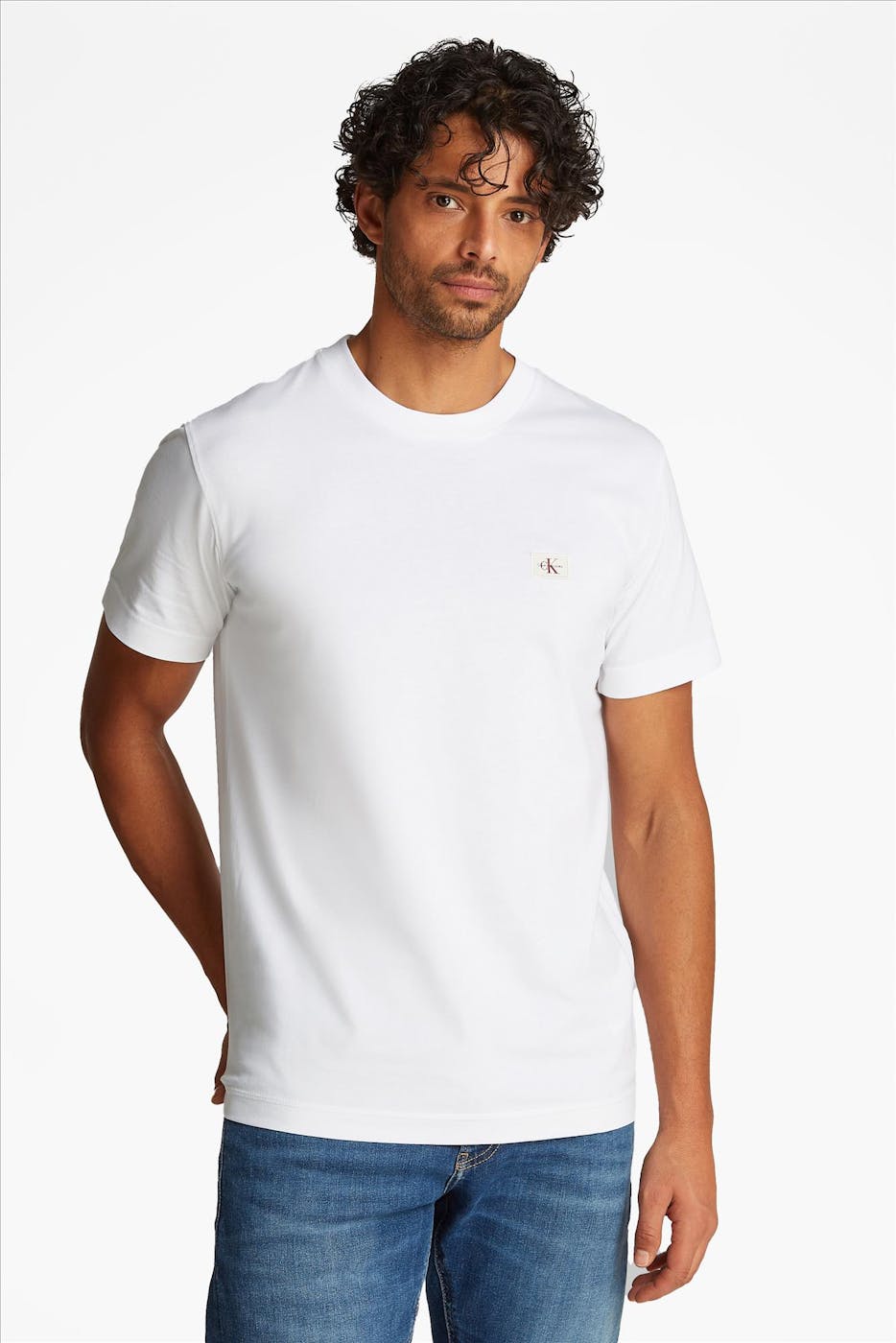 Calvin Klein Jeans - Witte Logo Patch T-shirt