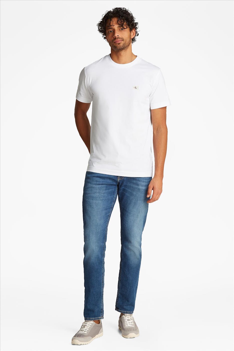 Calvin Klein Jeans - Witte Logo Patch T-shirt
