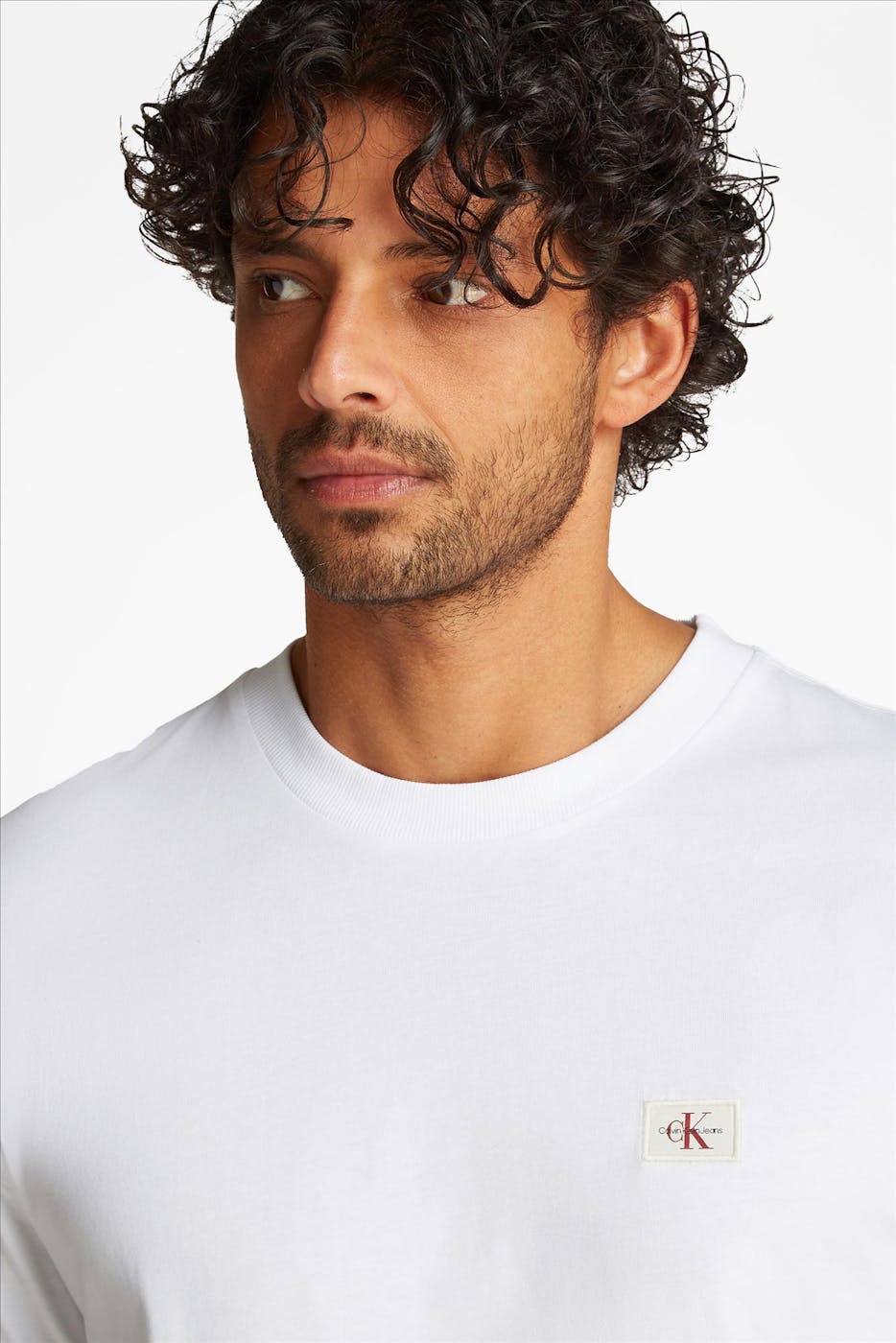 Calvin Klein Jeans - Witte Logo Patch T-shirt