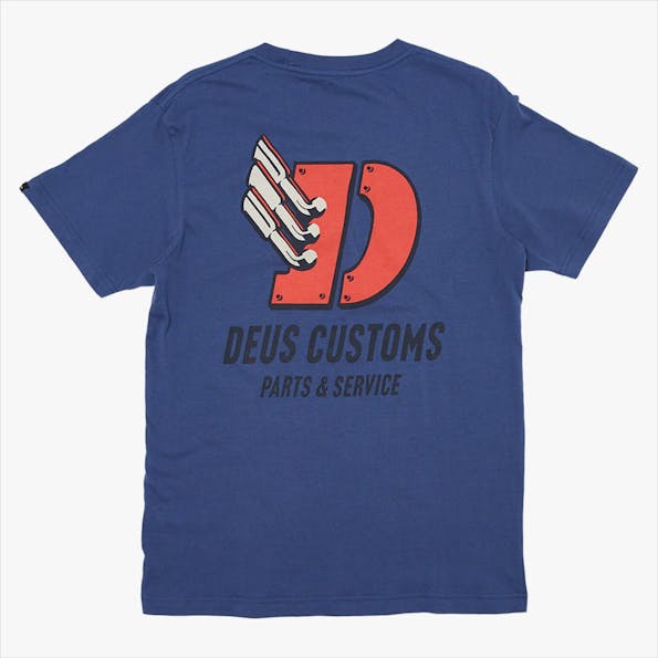 Deus Ex Machina - Donkerblauwe Gas Horns T-shirt