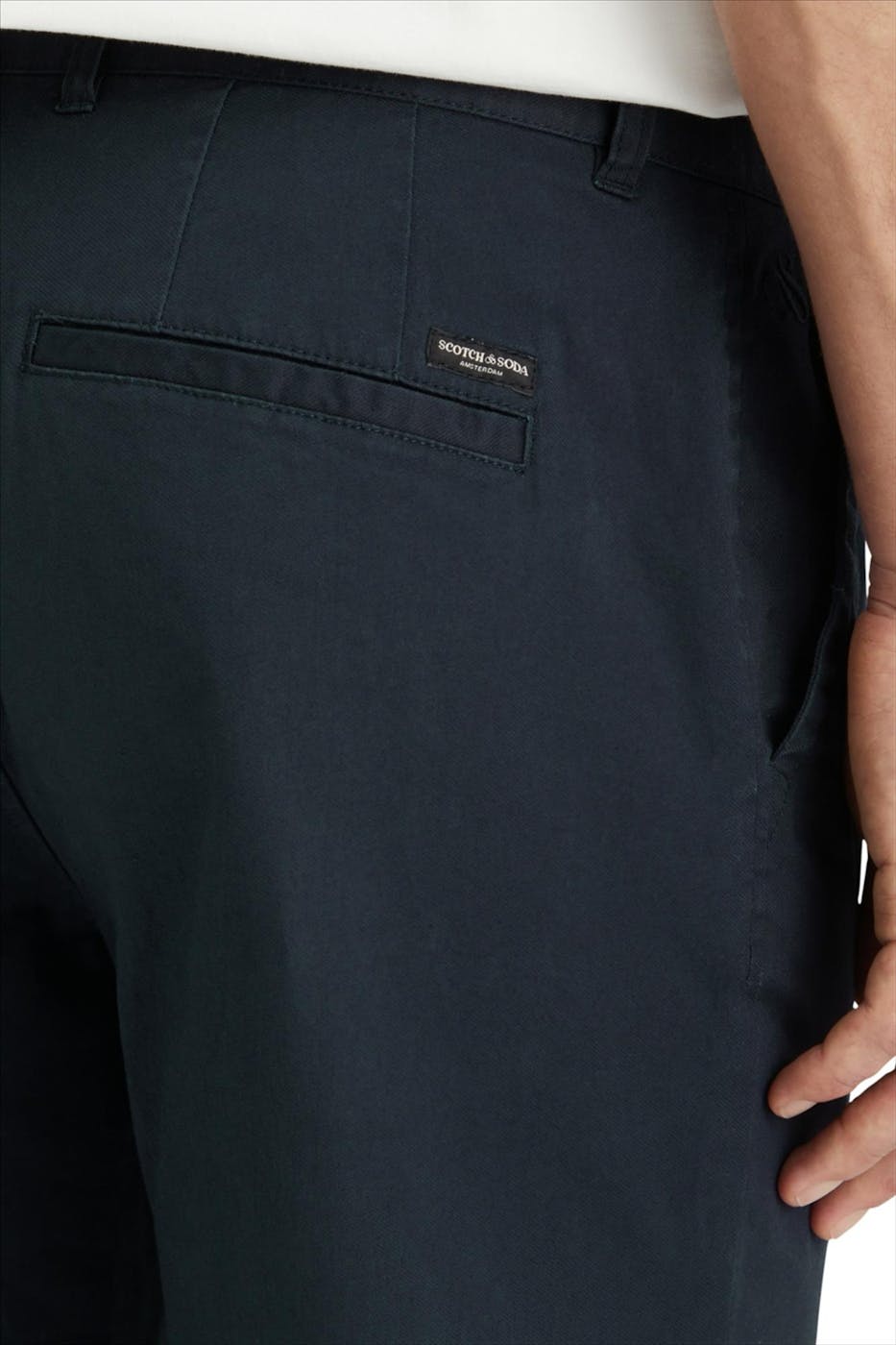 Scotch & Soda - Marineblauwe Stuart Slim chino