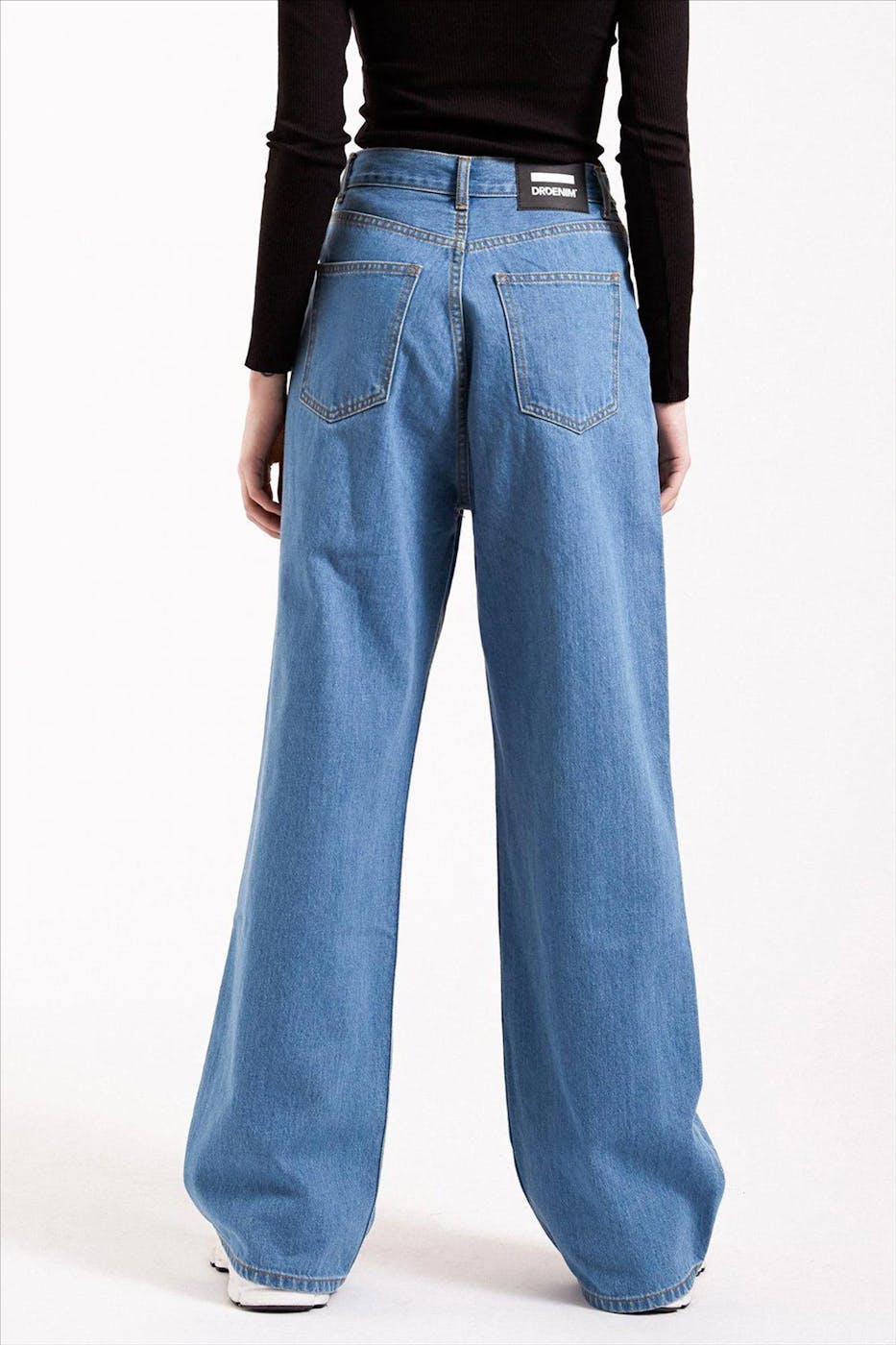 Dr. Denim - Blauwe Kaia wide/straight fit jeans
