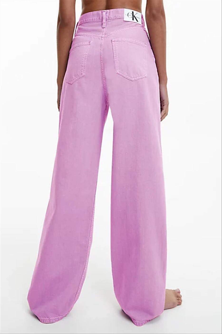 Calvin Klein Jeans - Paarse High Rise Relaxed jeans