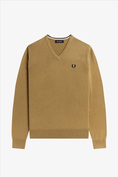 Fred Perry - Beige Classic V-Neck trui