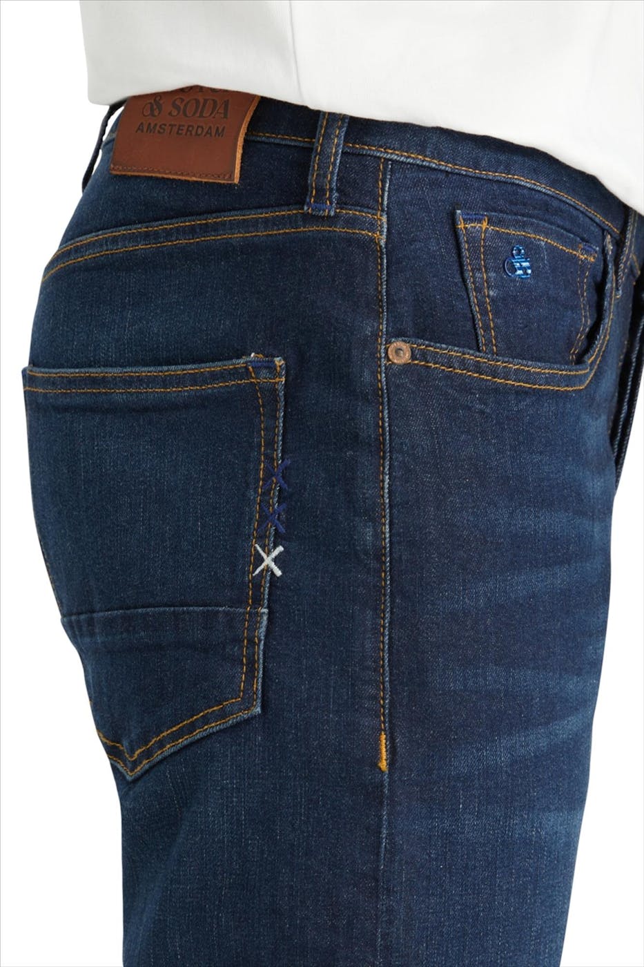 Scotch & Soda - Donkerblauwe Ralston Slim jeans