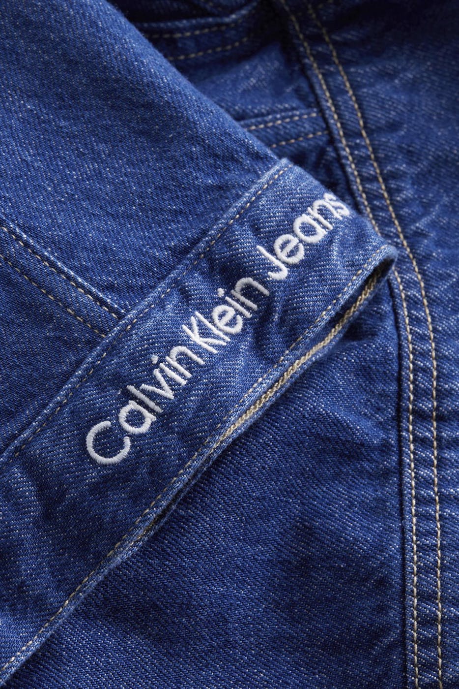 Calvin Klein Jeans - Donkerblauwe Cropped jeansjas