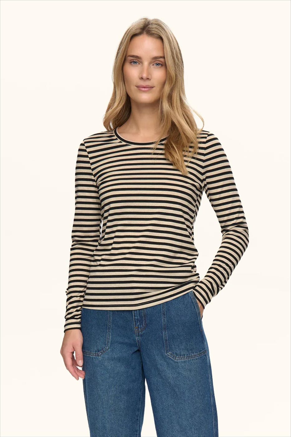 Nümph - Goud-Zwarte Rixie longsleeve