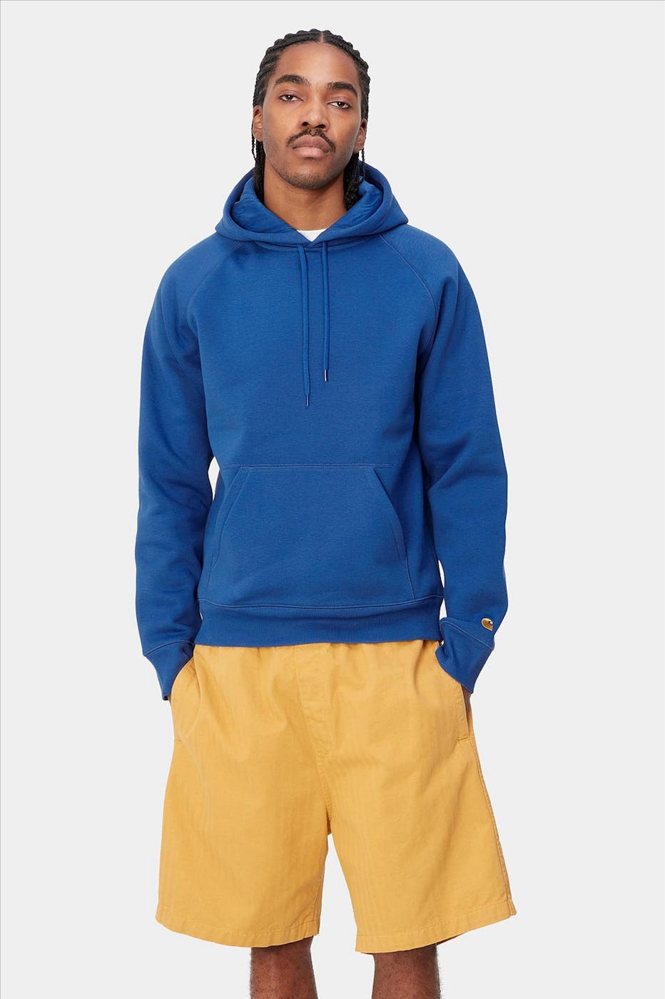 Carhartt WIP - Kobaltblauwe Chase hoodie