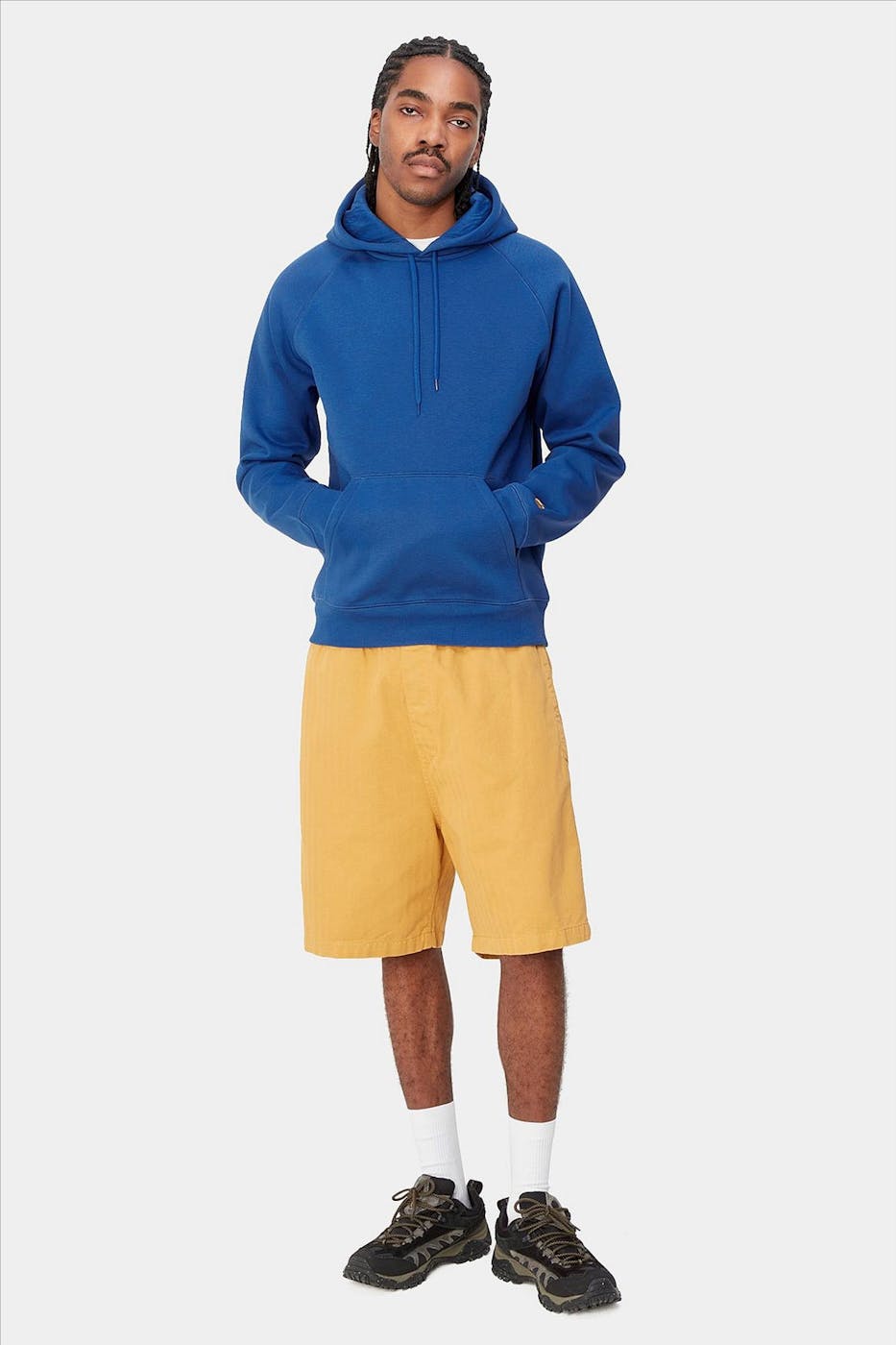 Carhartt WIP - Kobaltblauwe Chase hoodie