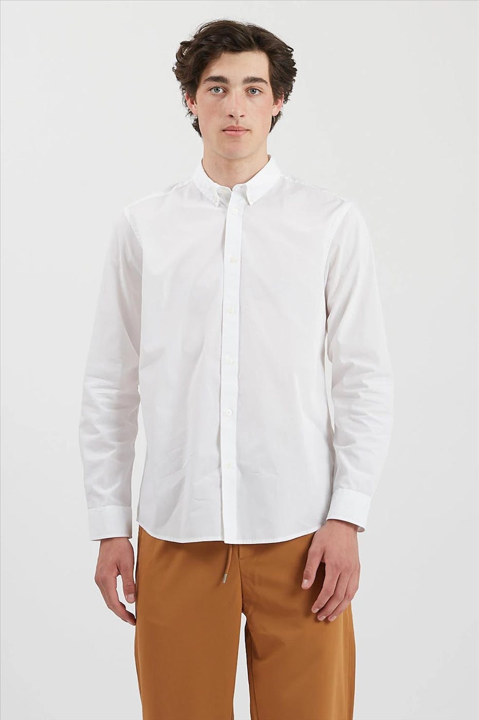 Minimum - Wit Poplin hemd