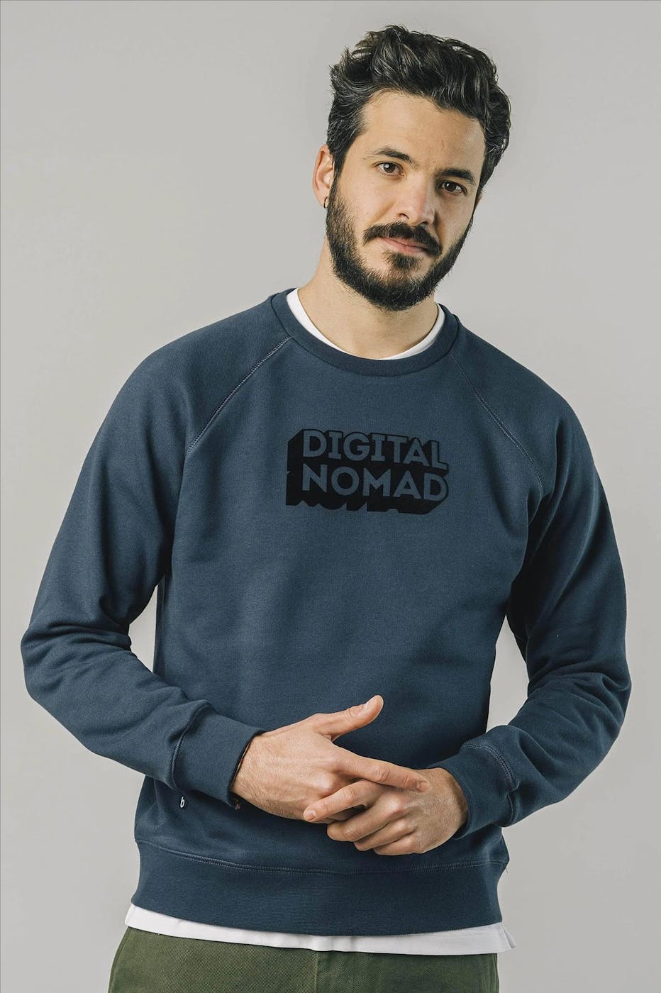 Brava - Donkerblauwe Digital Nomad sweater
