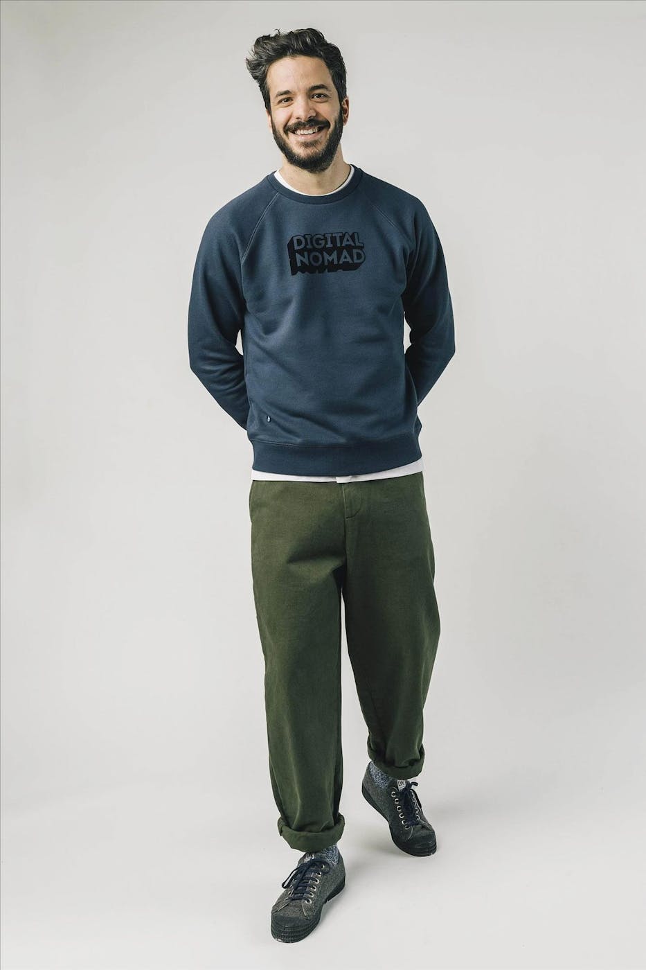 Brava - Donkerblauwe Digital Nomad sweater