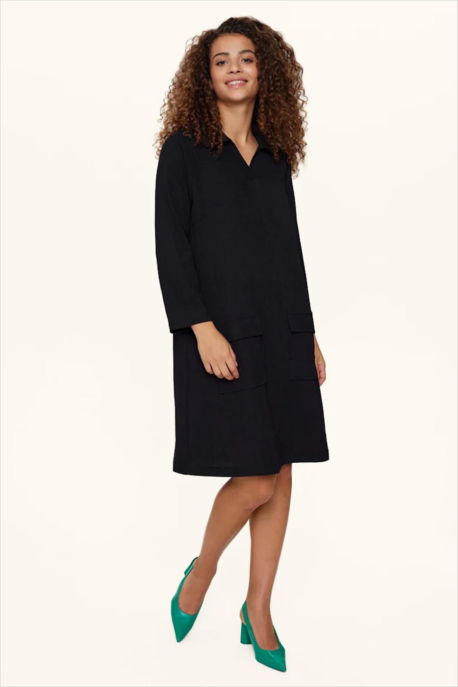 Nümph - Zwart Ana kleed