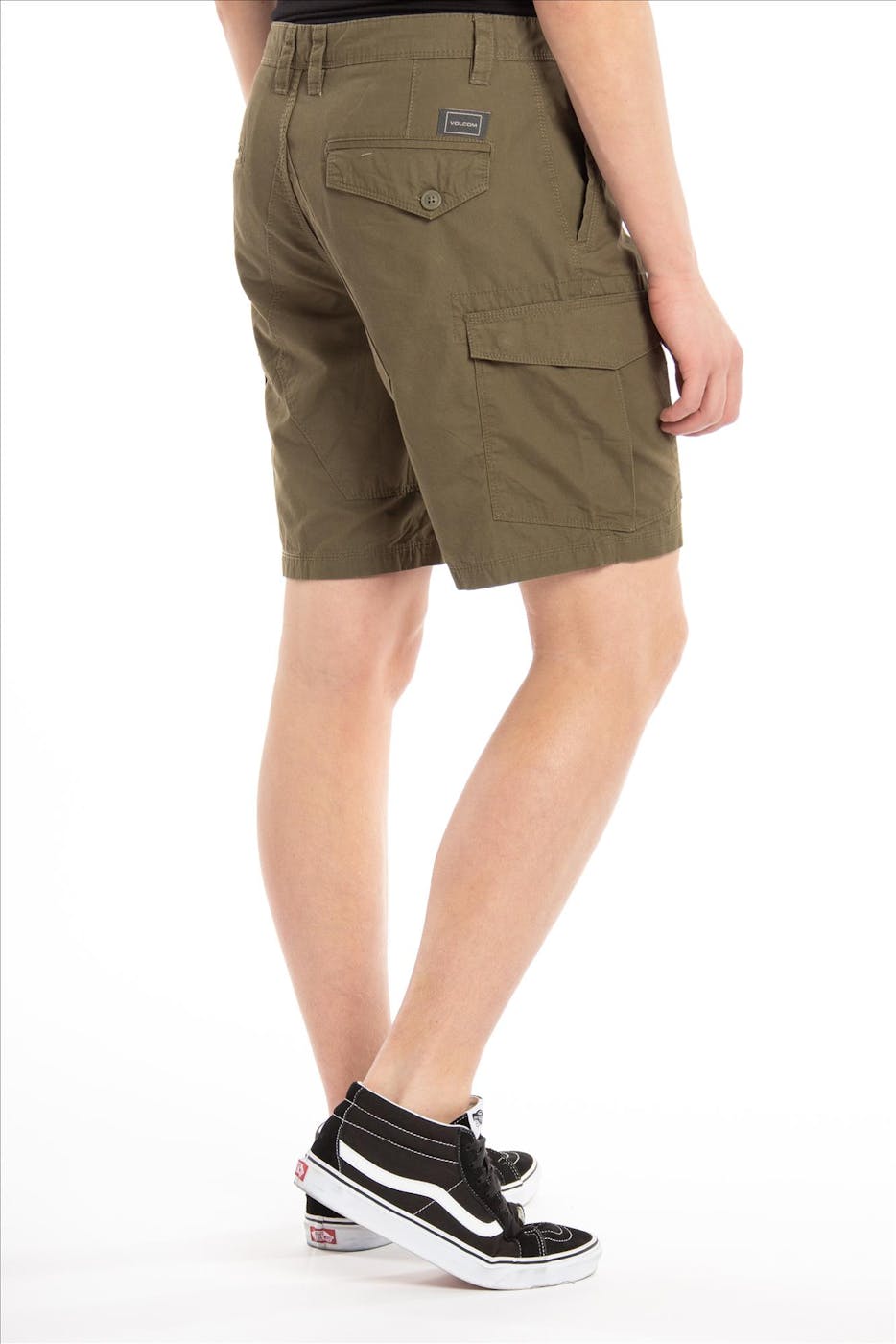 Volcom - Kaki groene Miter III cargo short