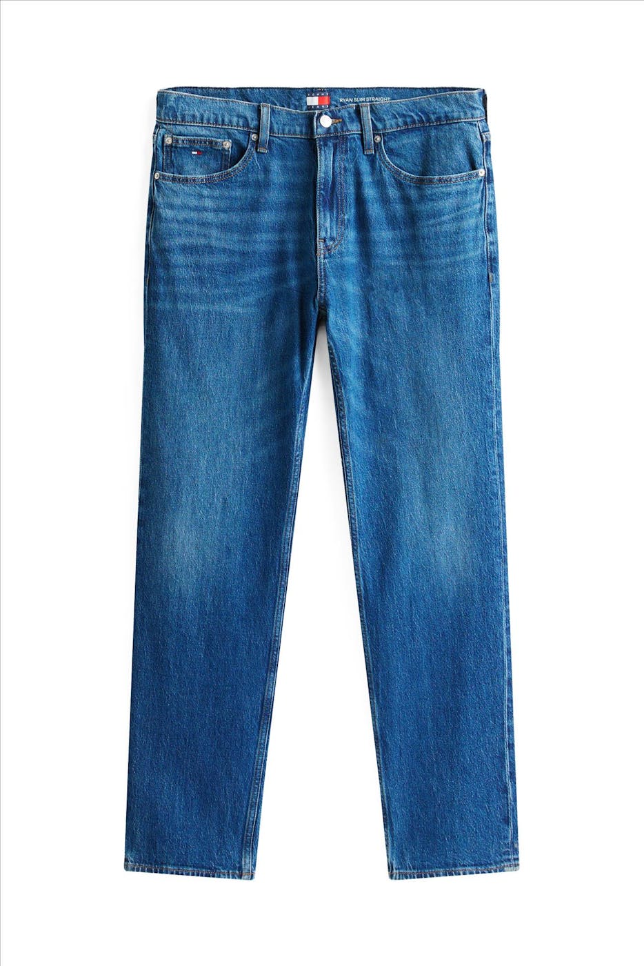 Tommy Jeans - Middenblauwe Ryan slim straight jeans