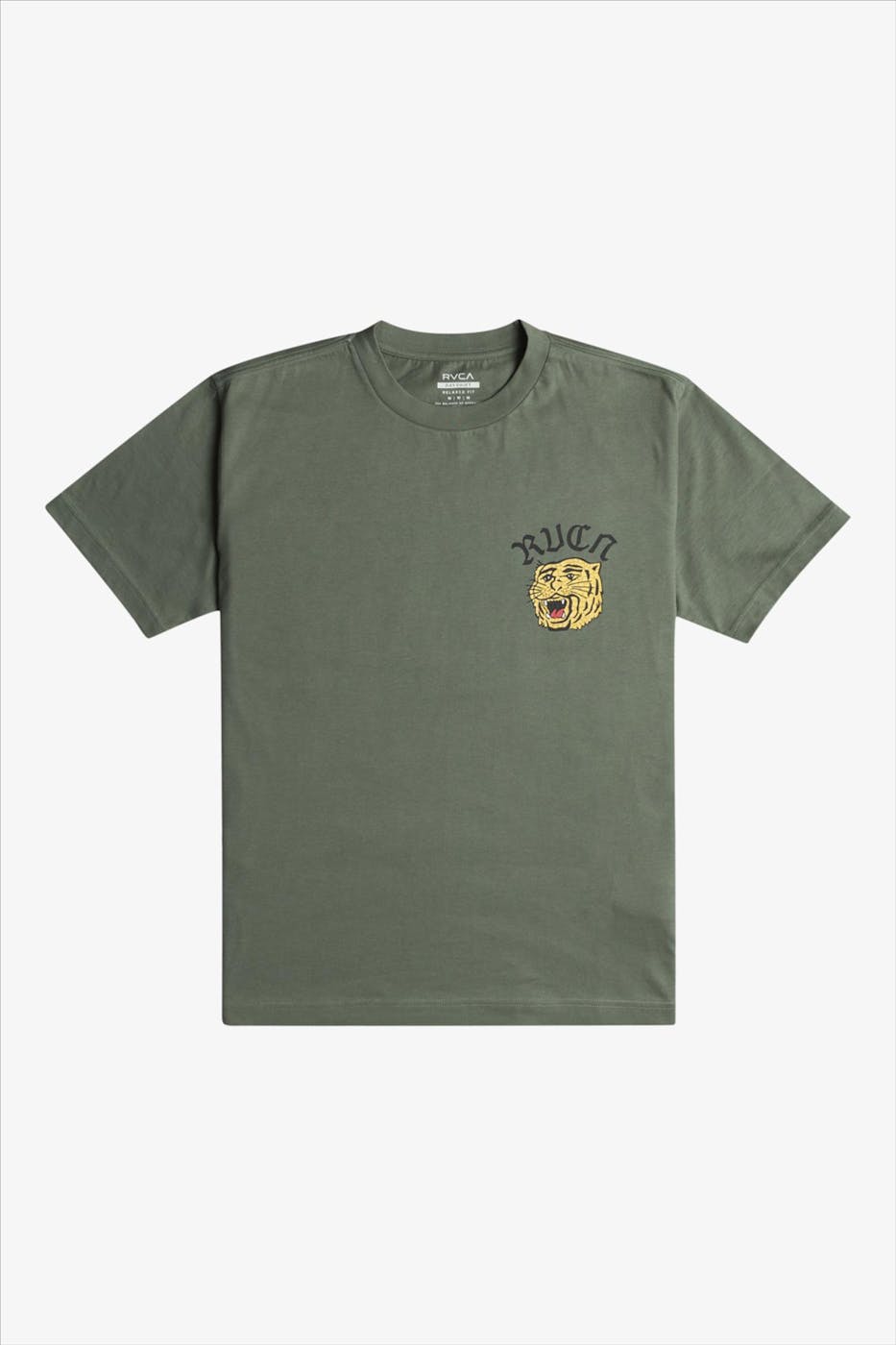 RVCA - Groene Wild Cat T-shirt