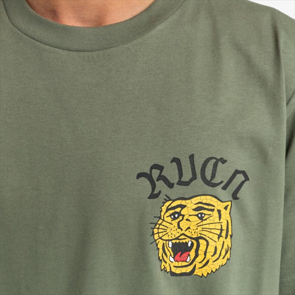 RVCA - Groene Wild Cat T-shirt