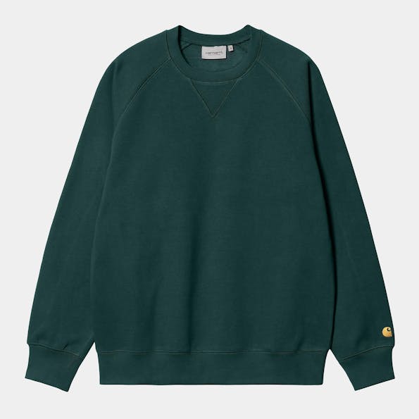 Carhartt WIP - Donkergroene Chase sweater