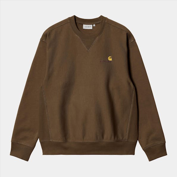 Carhartt WIP - Bruine American Script sweater