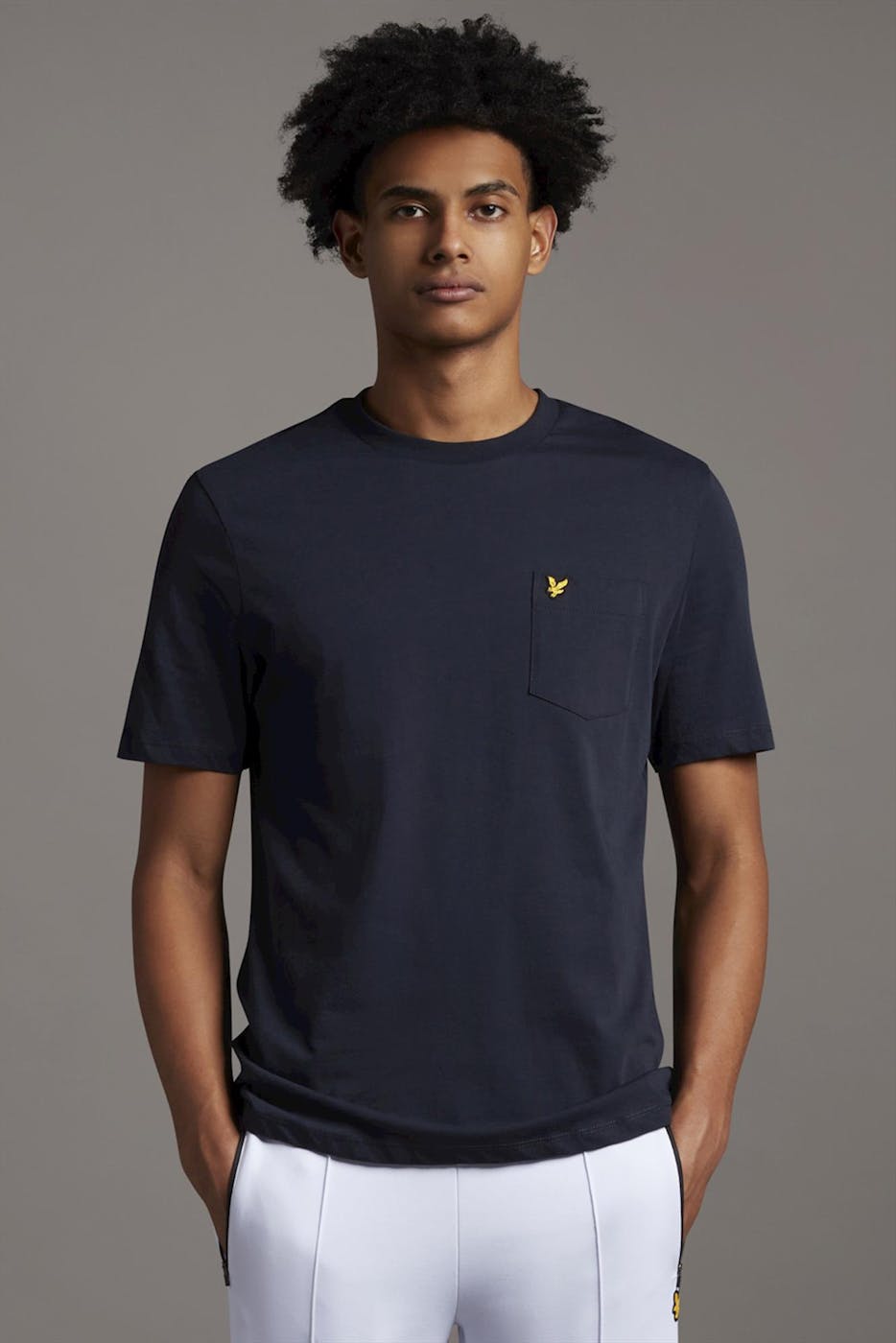 Lyle & Scott - Donkerblauwe Pocket T-shirt