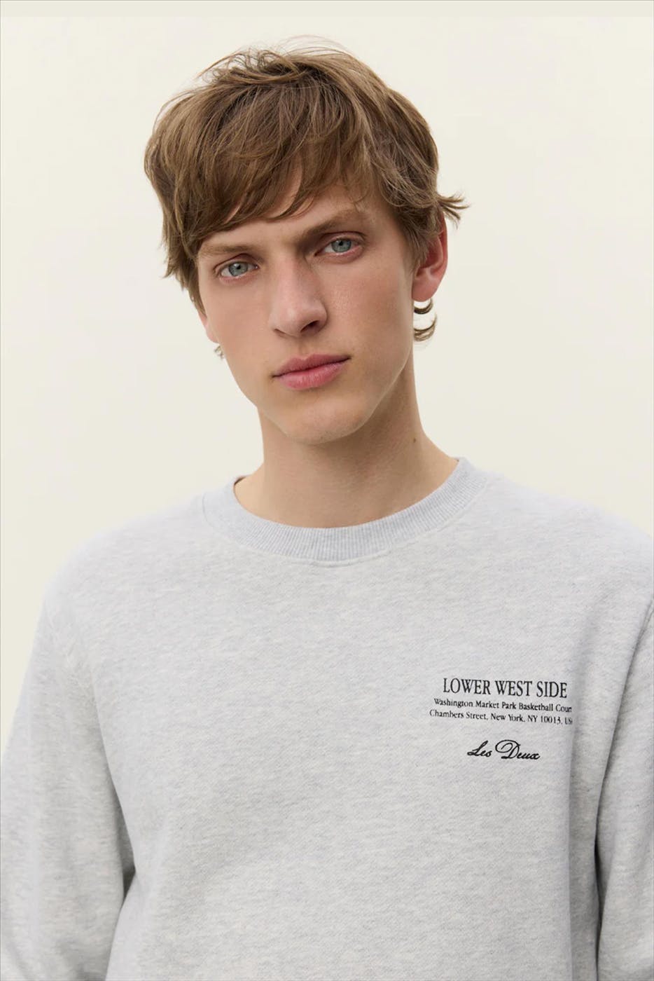 LES DEUX - Grijze West Side sweater