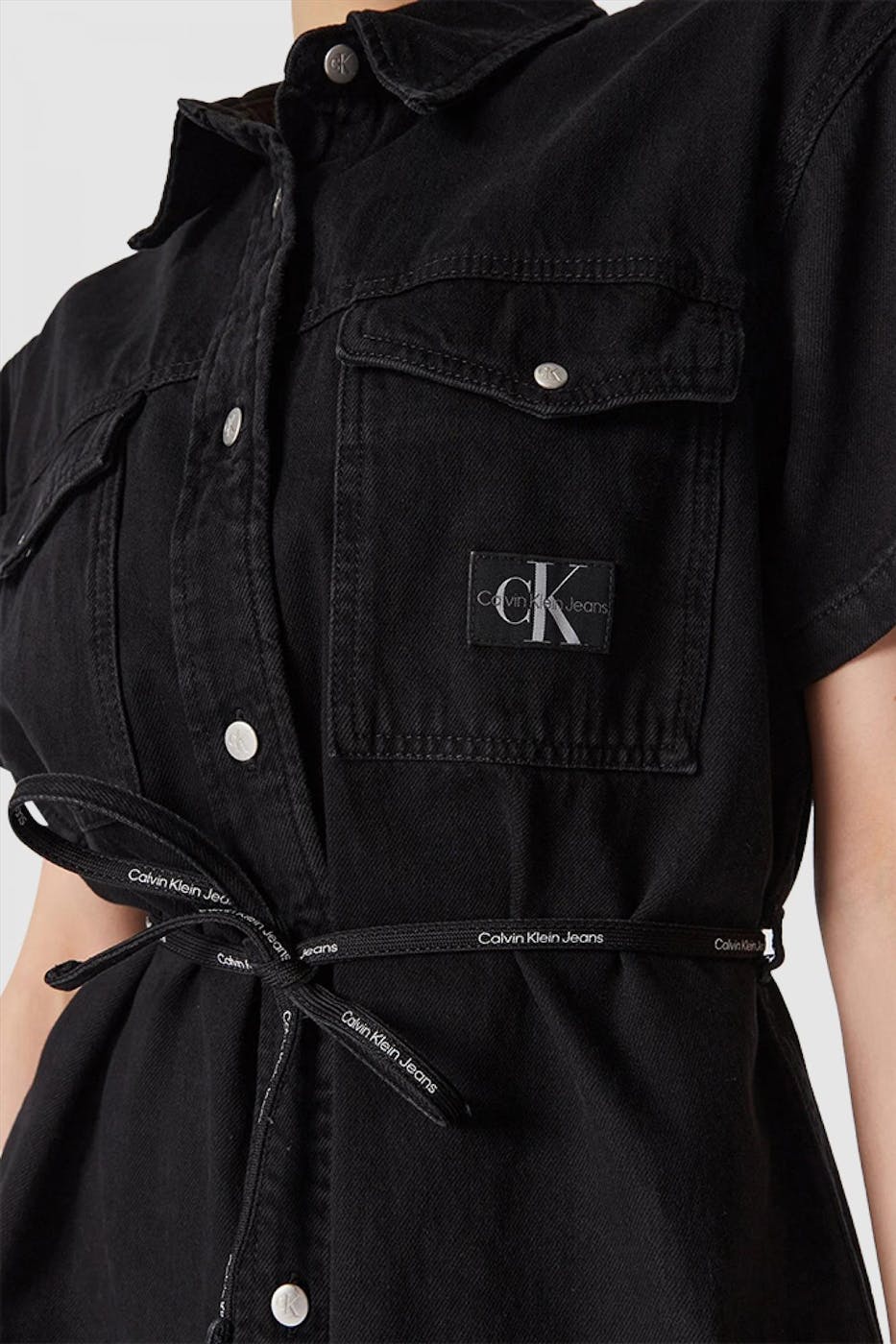 Calvin Klein Jeans - Zwart Branded jeanskleed