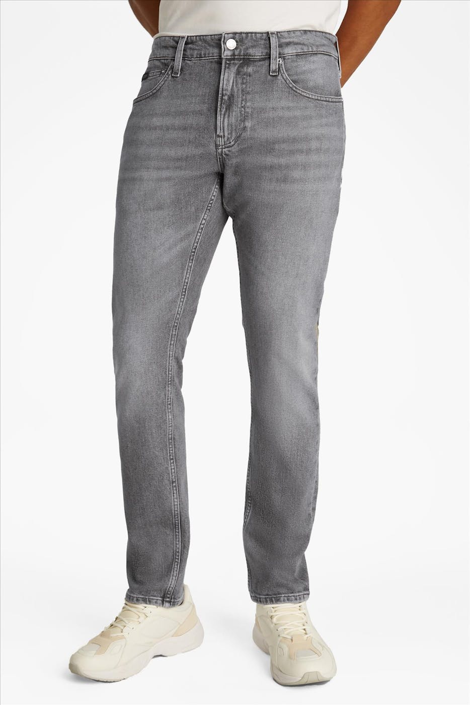 Calvin Klein Jeans - Grijze slim jeans