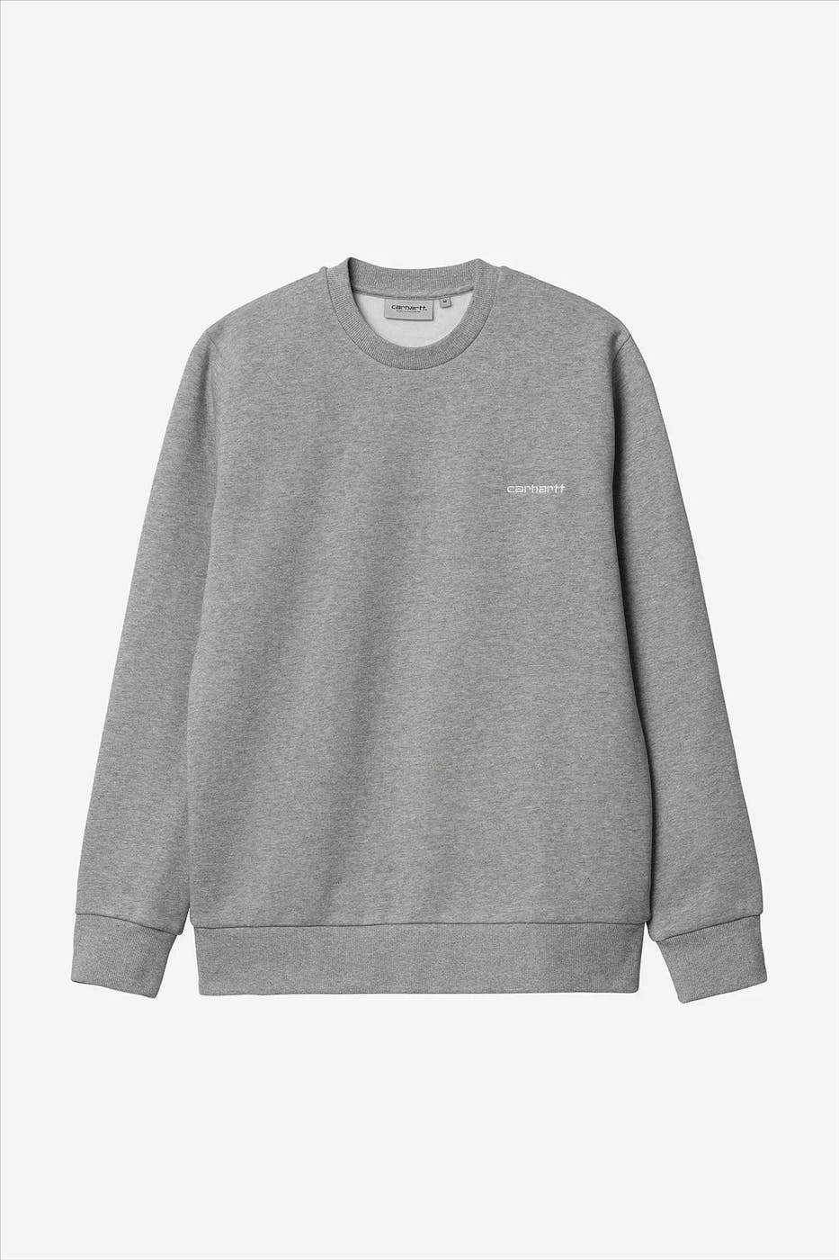 Carhartt WIP - Grijze Script Embroidery sweater