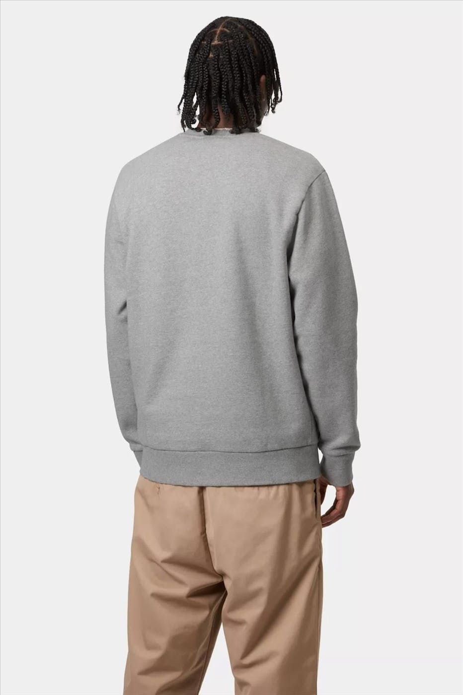 Carhartt WIP - Grijze Script Embroidery sweater