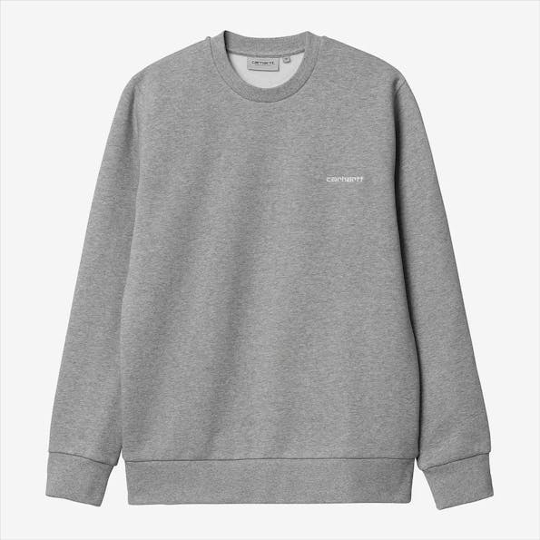 Carhartt WIP - Grijze Script Embroidery sweater