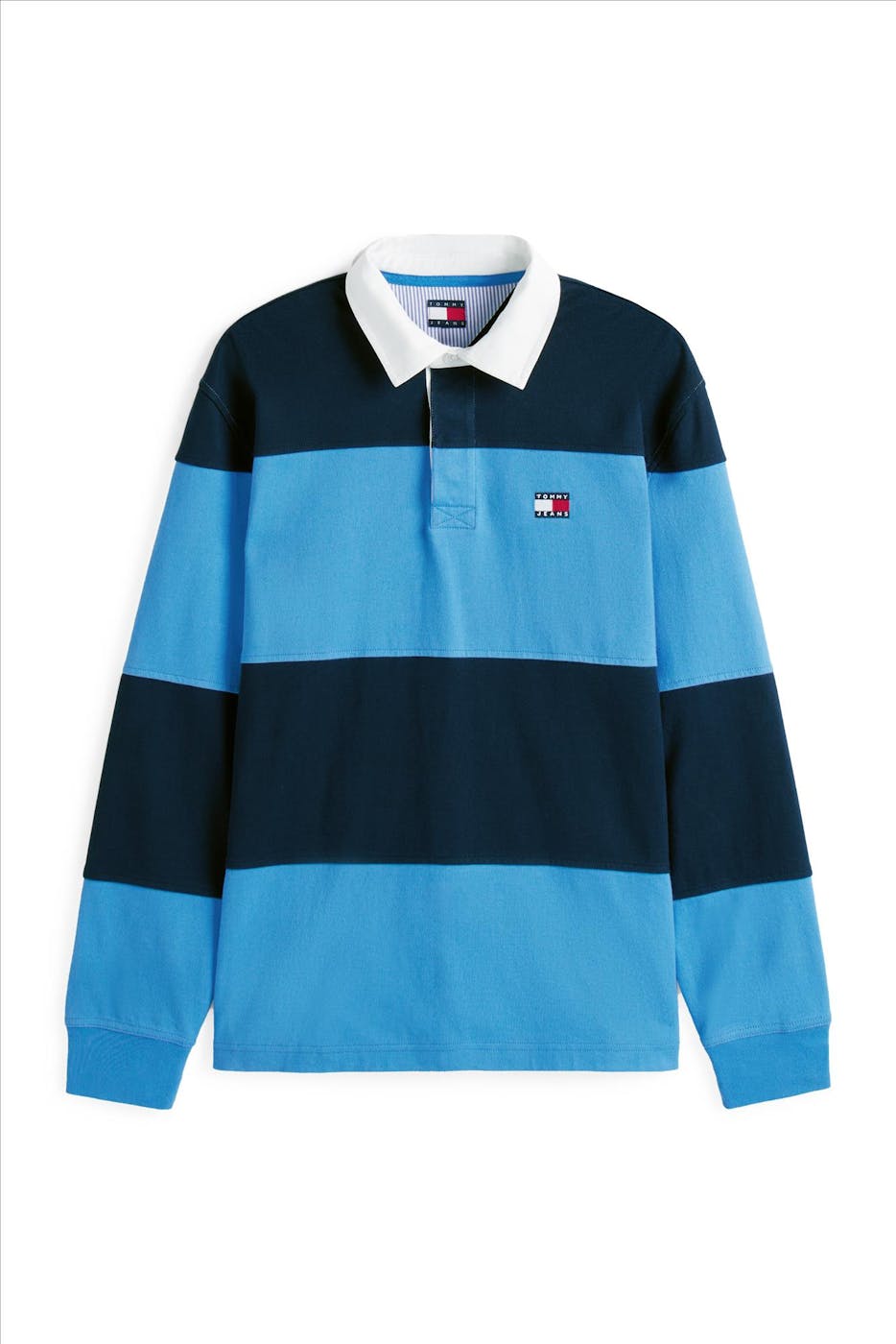 Tommy Jeans - Donkerblauwe Colourblock Ruby polo