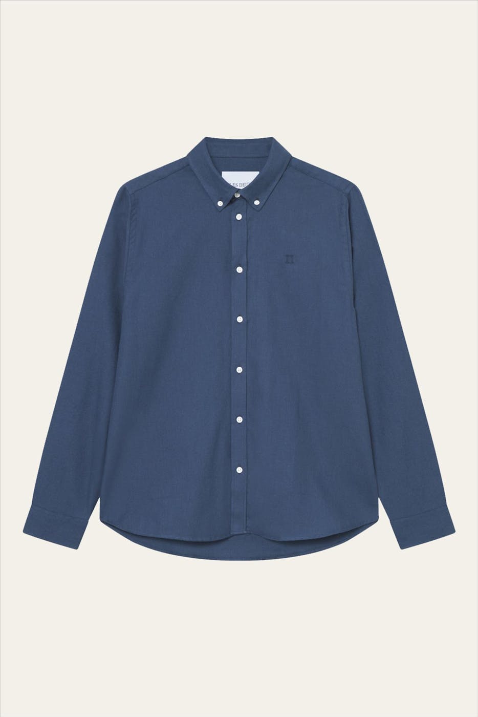 LES DEUX - Donkerblauw Desert Regular hemd