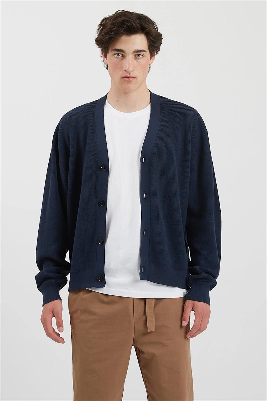 Minimum - Donkerblauwe Karloskar cardigan