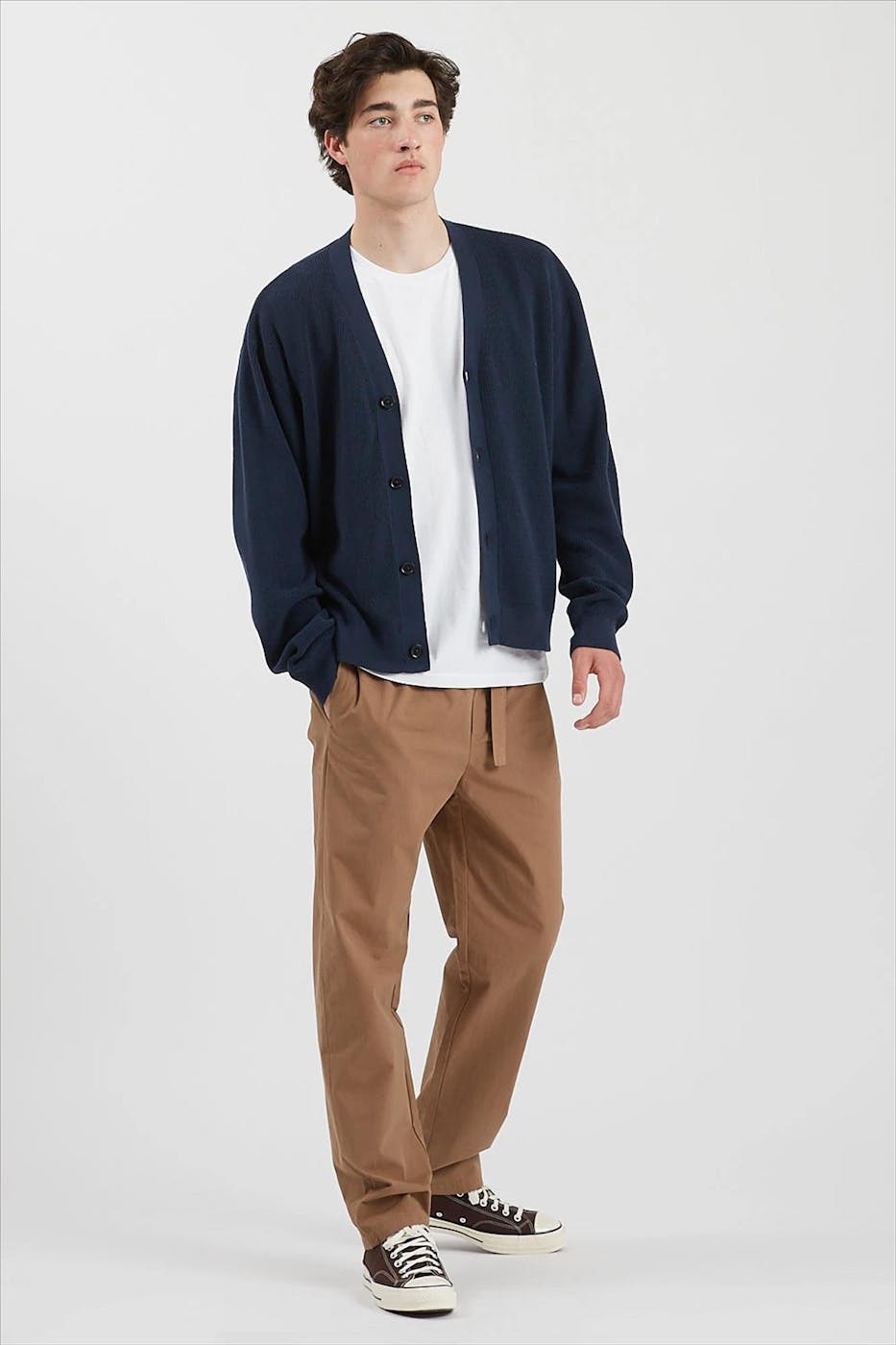 Minimum - Donkerblauwe Karloskar cardigan