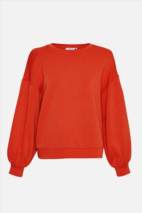 MOSS COPENHAGEN - Koraalrode Janelle Lima sweater
