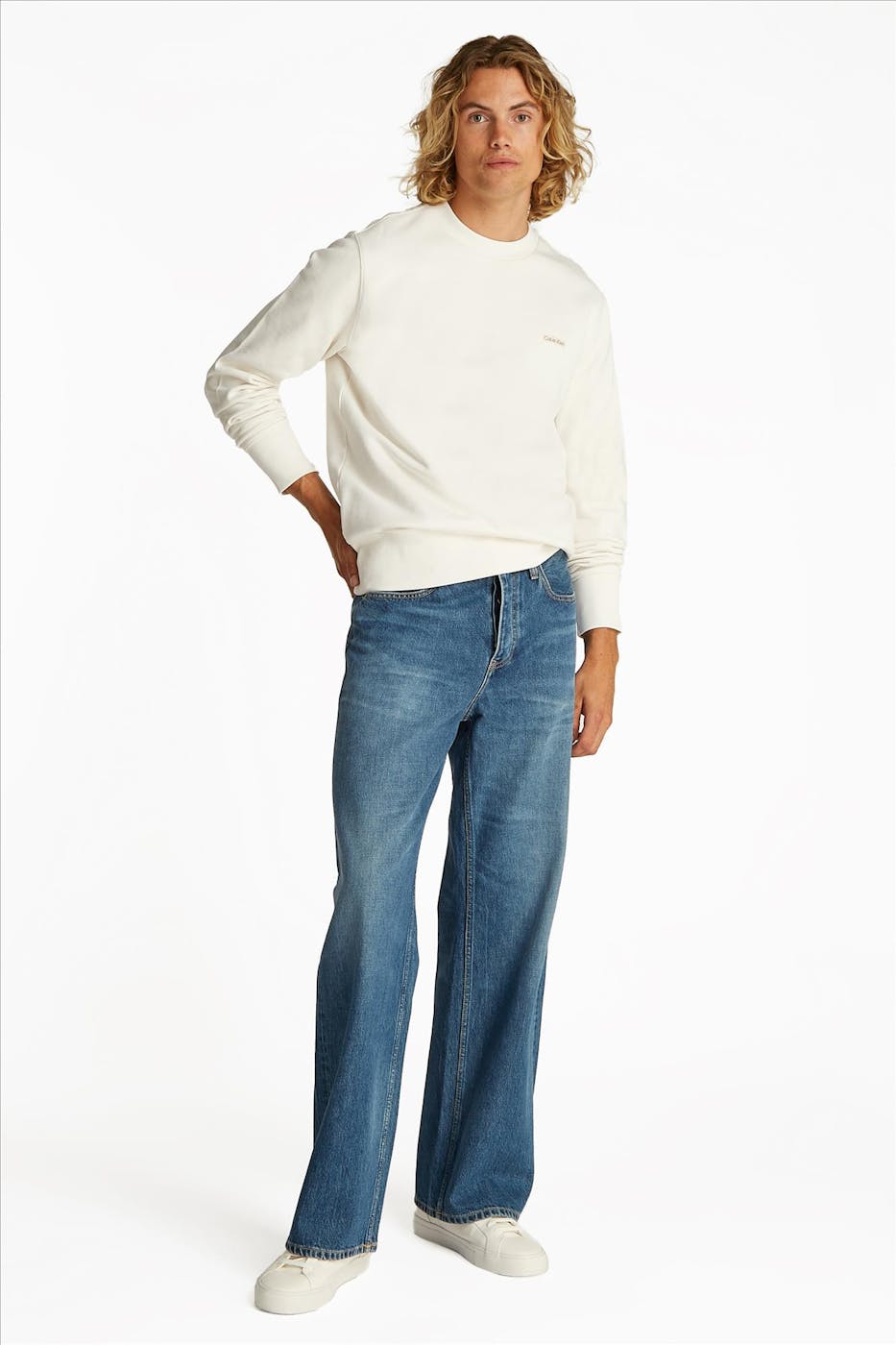 Calvin Klein Jeans - Ecru Label Crew sweater