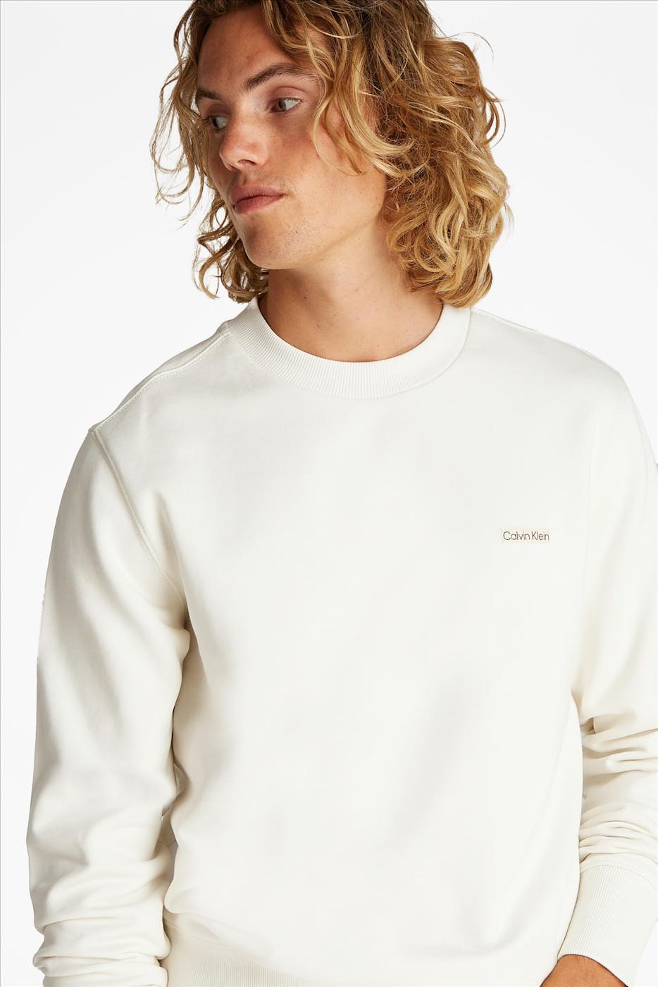 Calvin Klein Jeans - Ecru Label Crew sweater