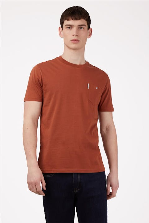 Ben Sherman - Roodbruine Pocket T-shirt