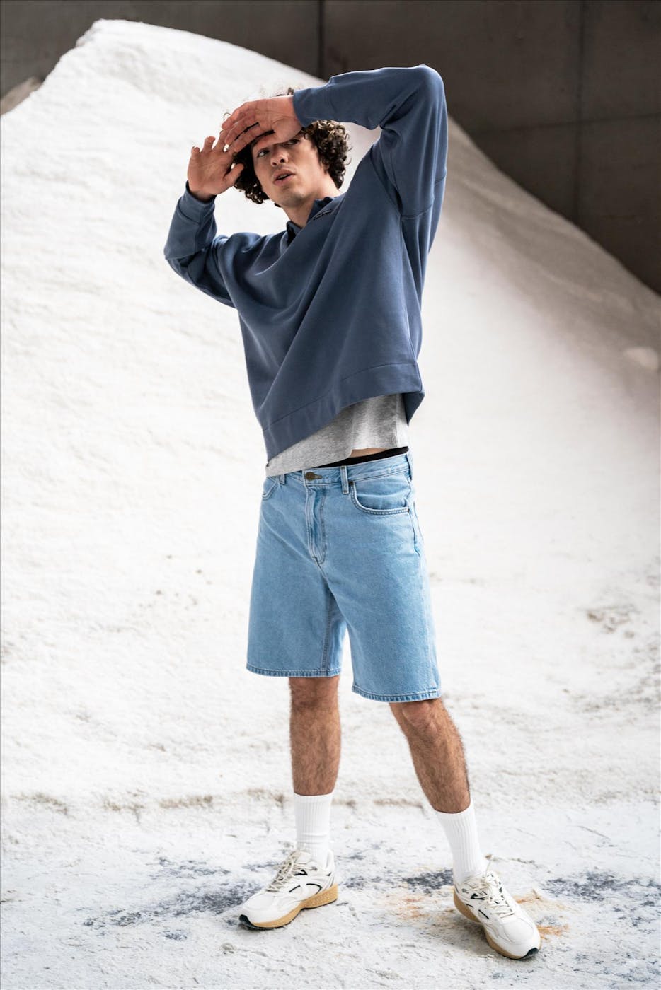 Calvin Klein Jeans - Grijze Label polosweater