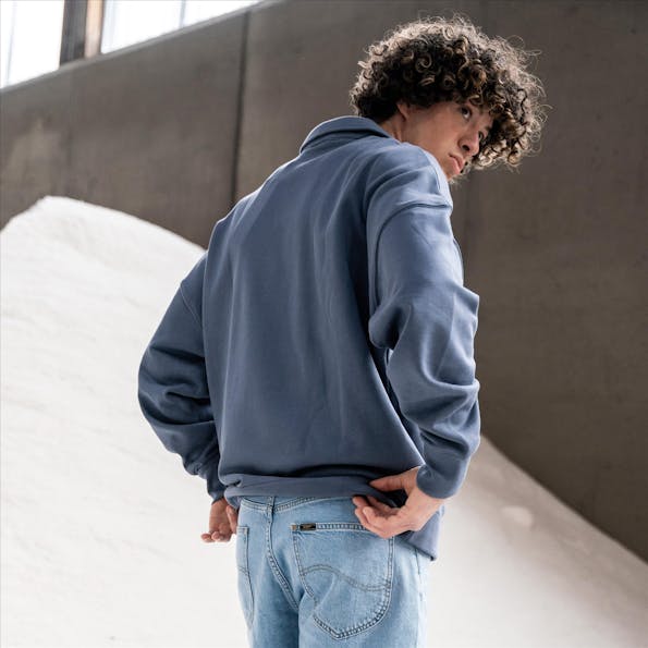 Calvin Klein Jeans - Grijze Label polosweater